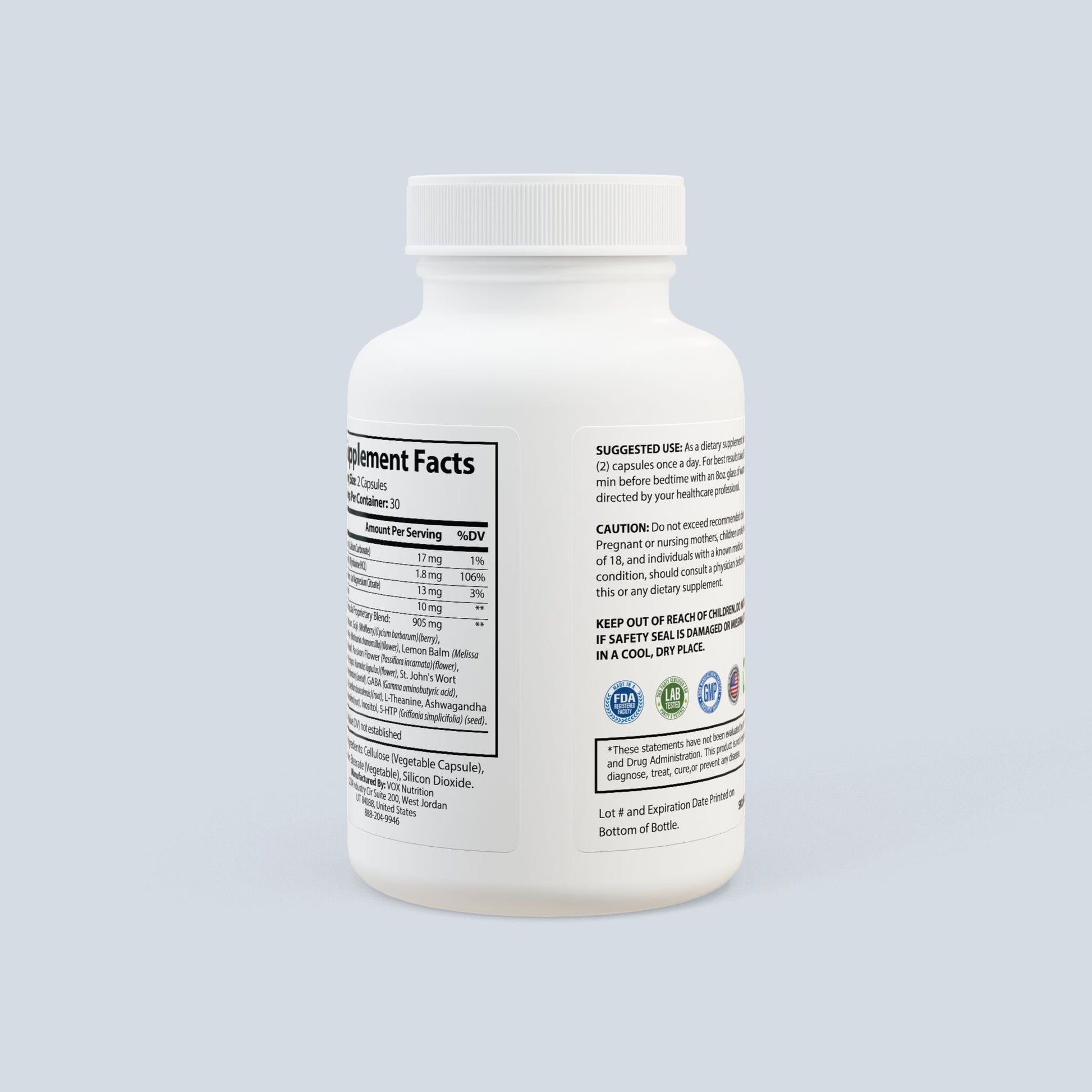 Nutritia VD Sleep Supplement | Supports Natural Sleep & Recovery | 60 Capsules