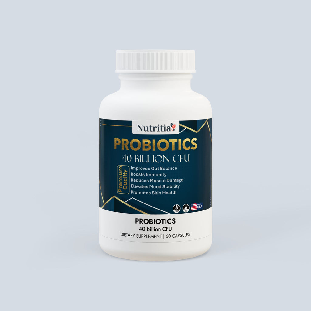 Nutrita VD Probiotic Capsules 40 Billion CFU with MAKTREK® Bi-Pass Technology | 60 Capsules