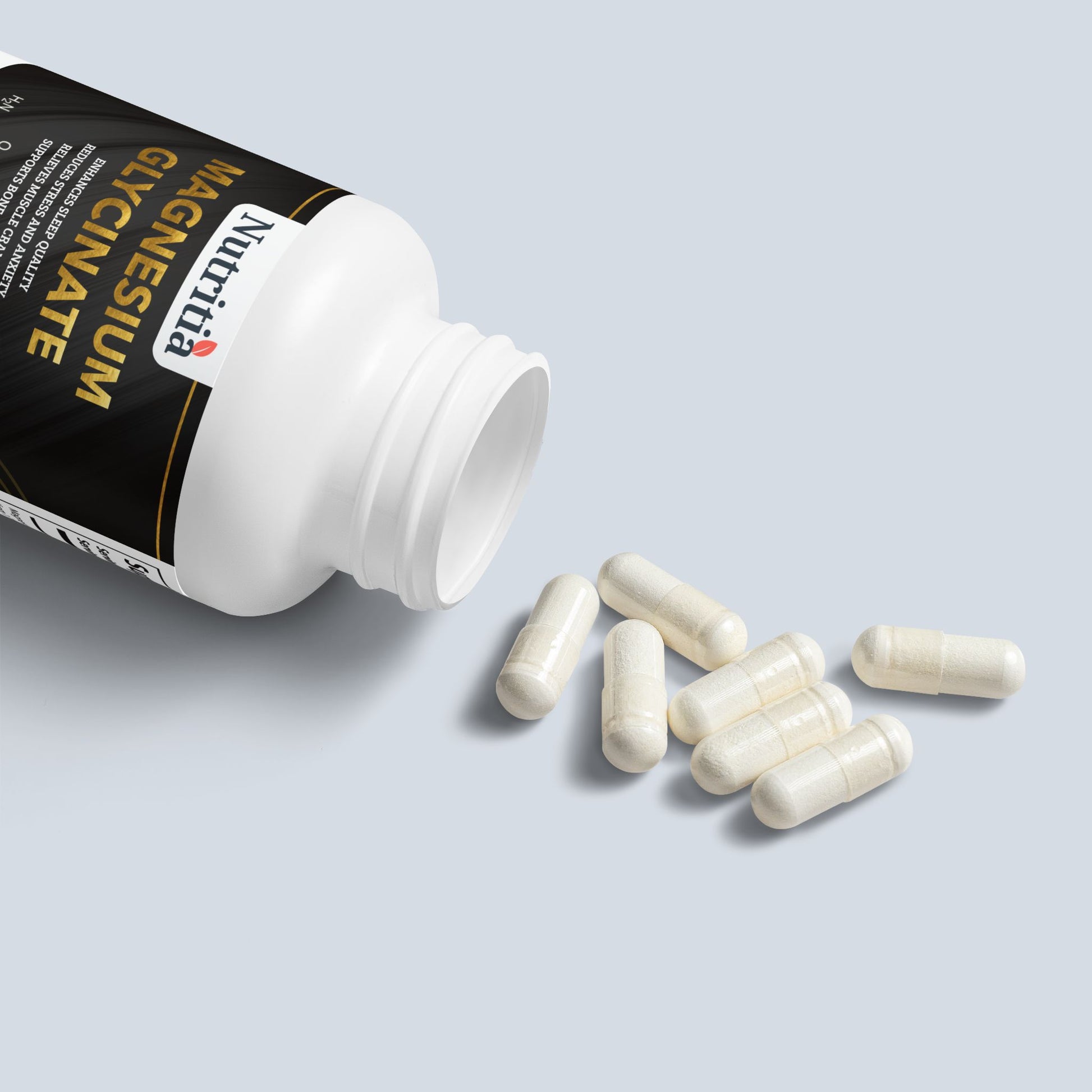 Nutritia VD Magnesium Glycinate | High-Quality Vegan Performance Supplement | 60 Capsules