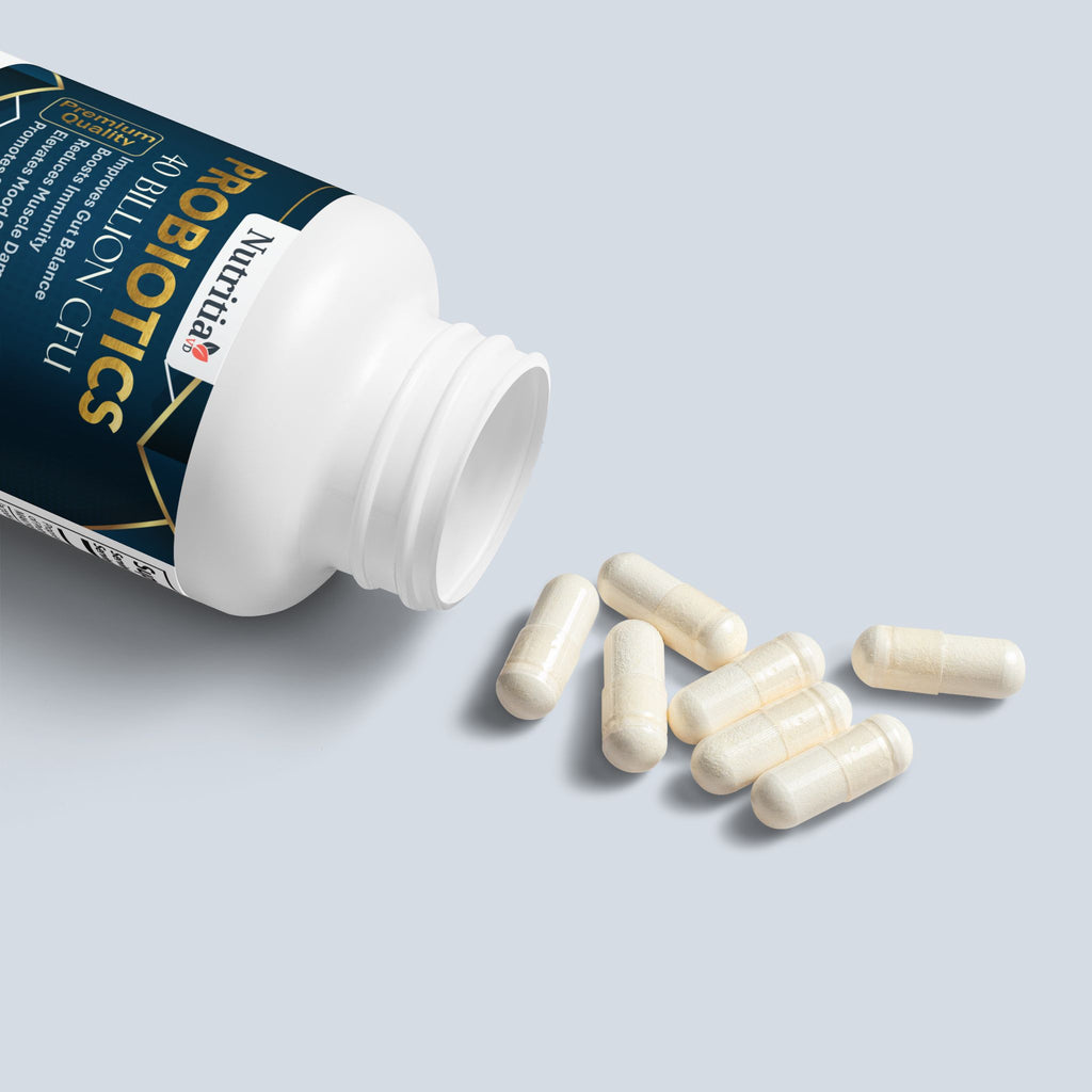 Nutrita VD Probiotic Capsules 40 Billion CFU with MAKTREK® Bi-Pass Technology | 60 Capsules