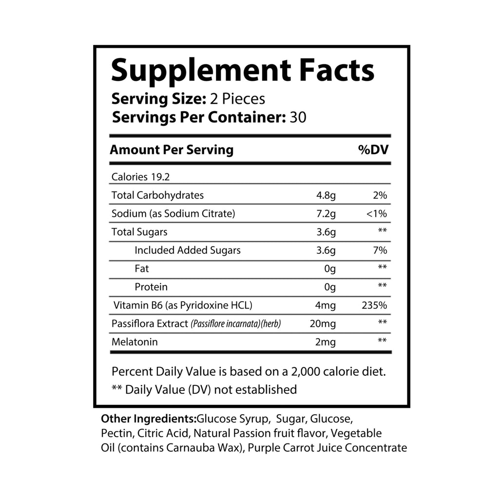 Nutritia VD Sleep Well Gummies | Natural Sleep Support (60 Gummies)