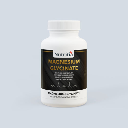 Nutritia VD Magnesium Glycinate | High-Quality Vegan Performance Supplement | 60 Capsules