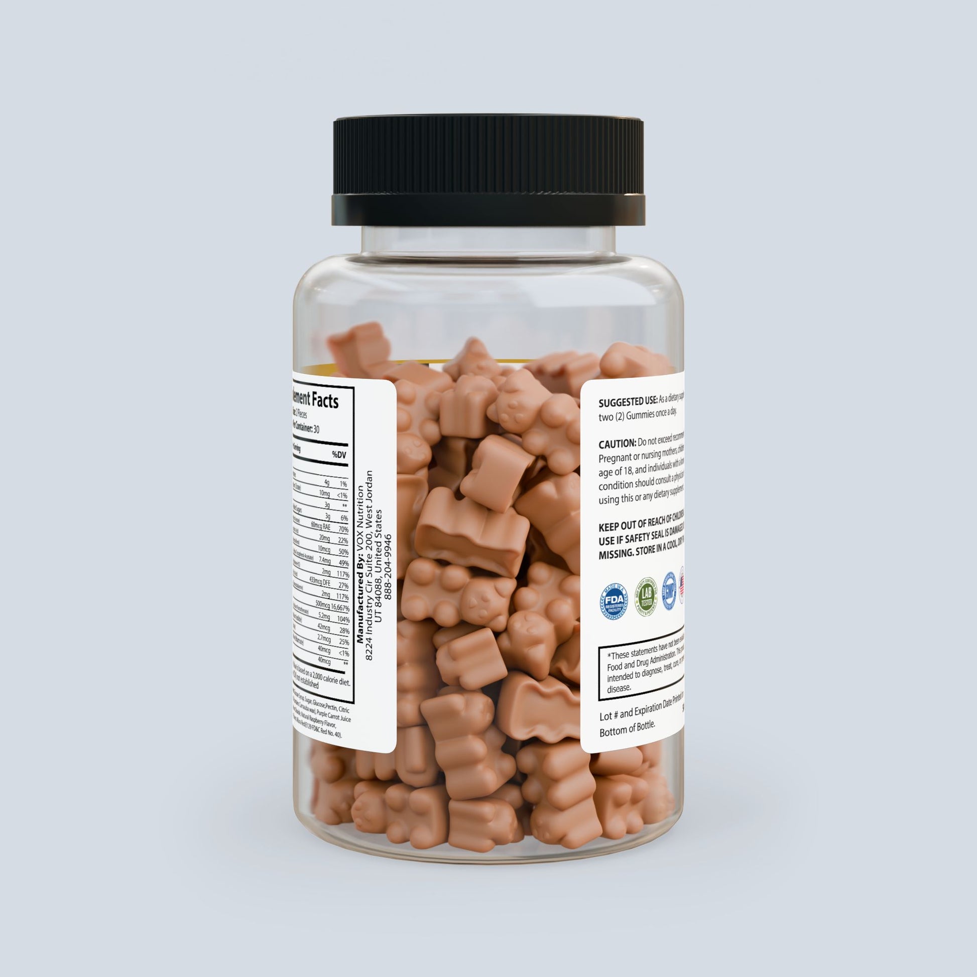 Nutritia VD Hair Vitamin Gummies | Biotin & Multivitamin Blend for Hair Growth (60 Gummies)