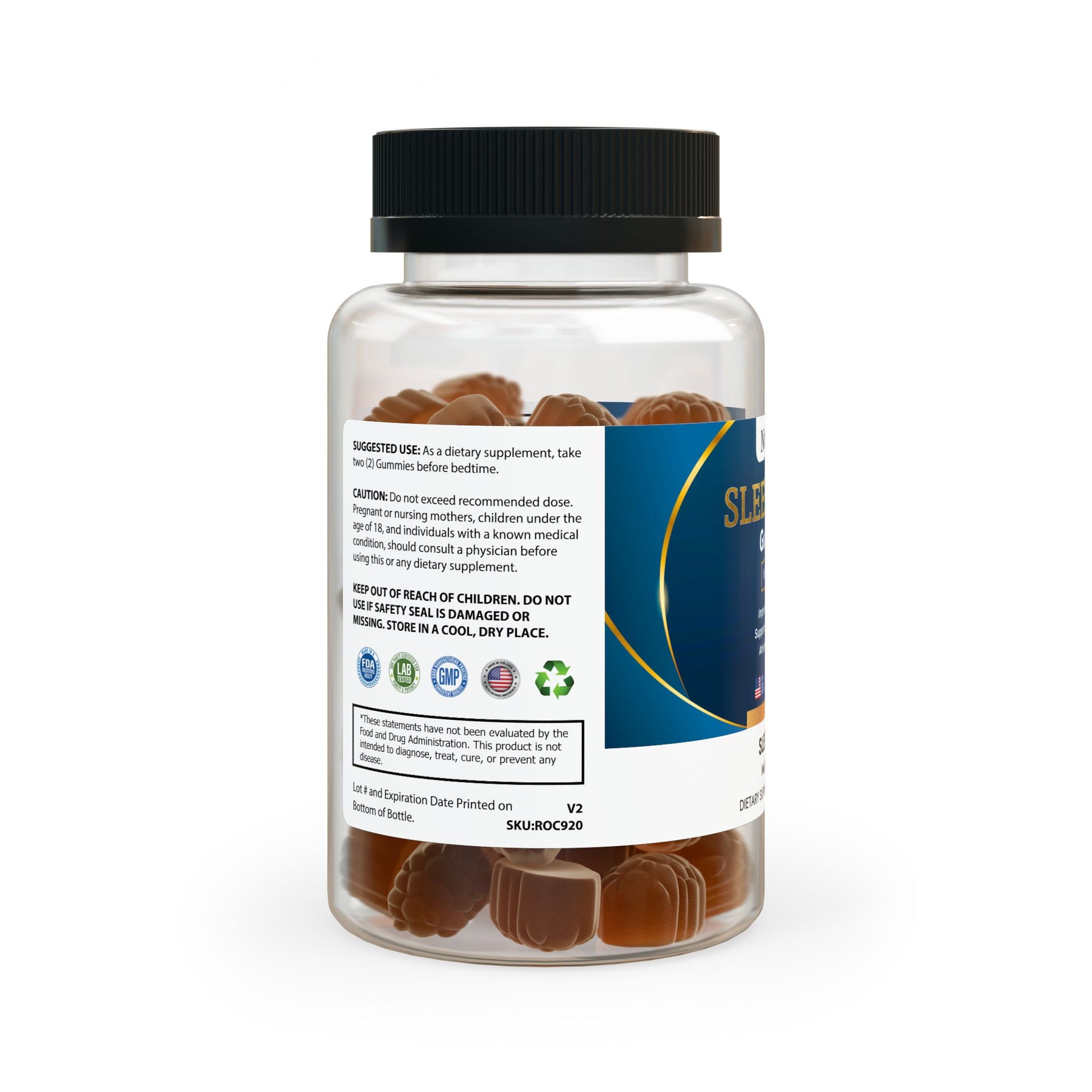 Nutritia VD Sleep Well Gummies | Natural Sleep Support (60 Gummies)