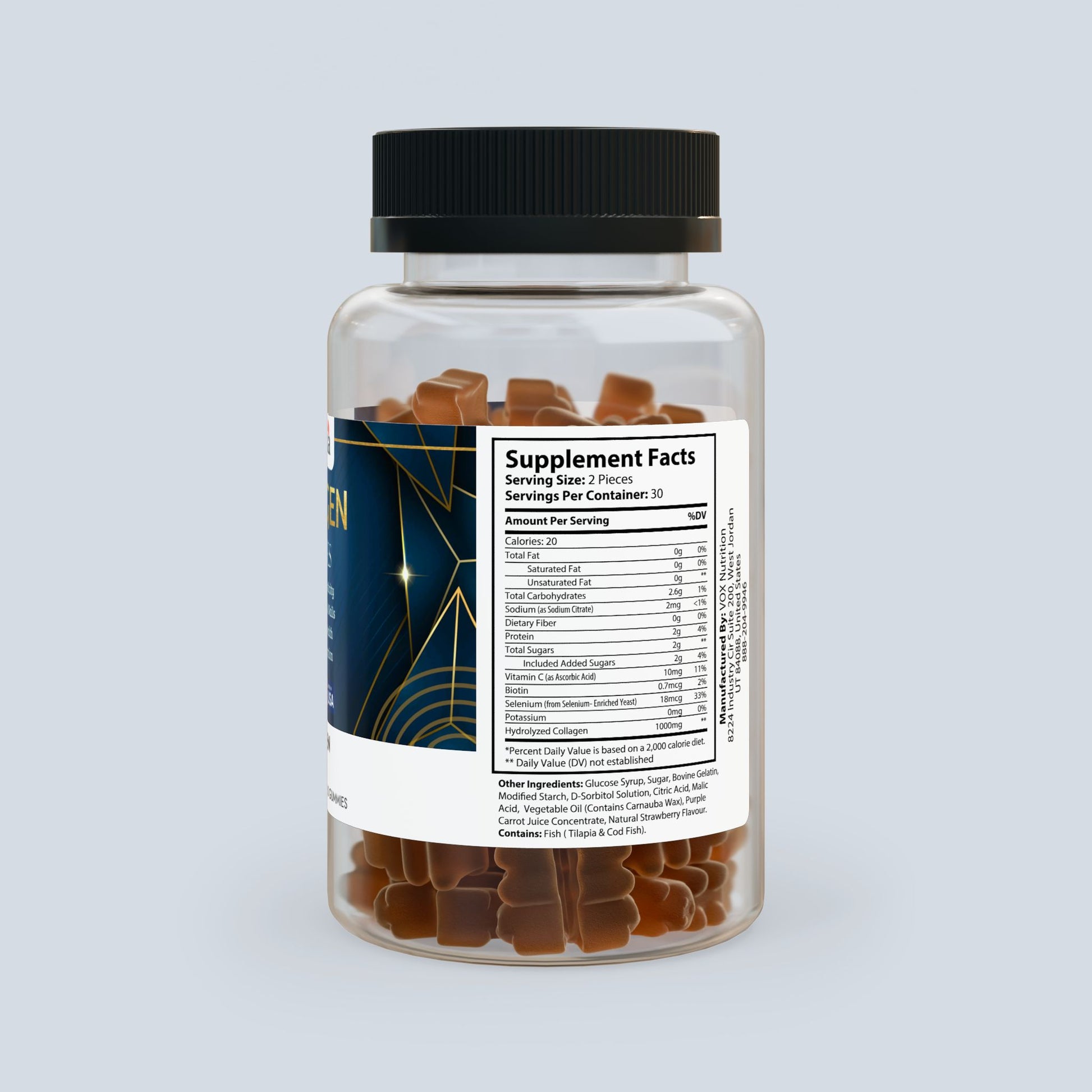 Nutritia VD Collagen Gummies supplement facts